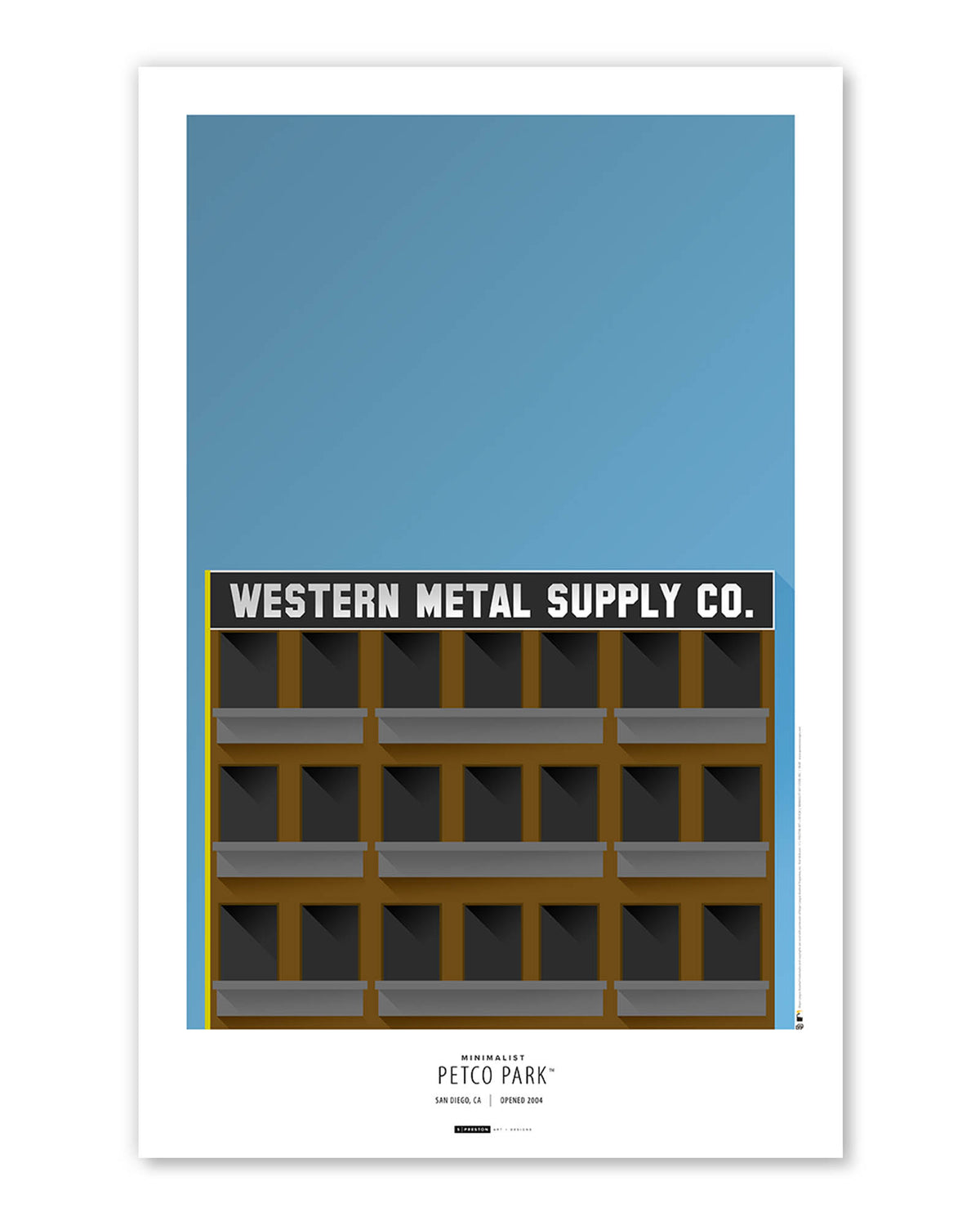 Minimalist Petco Park Art Print