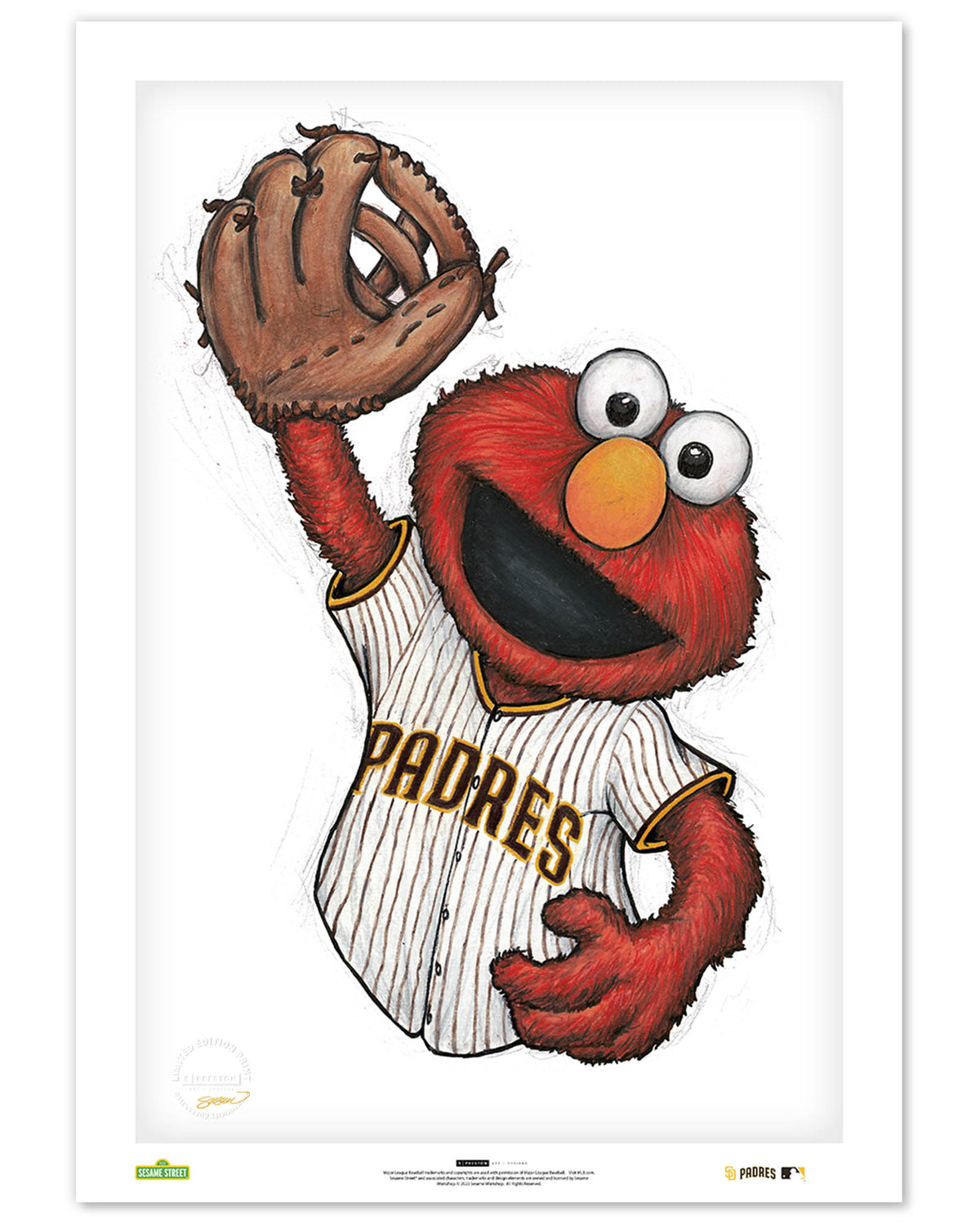 ELMO x MLB Padres Limited Edition Art Print