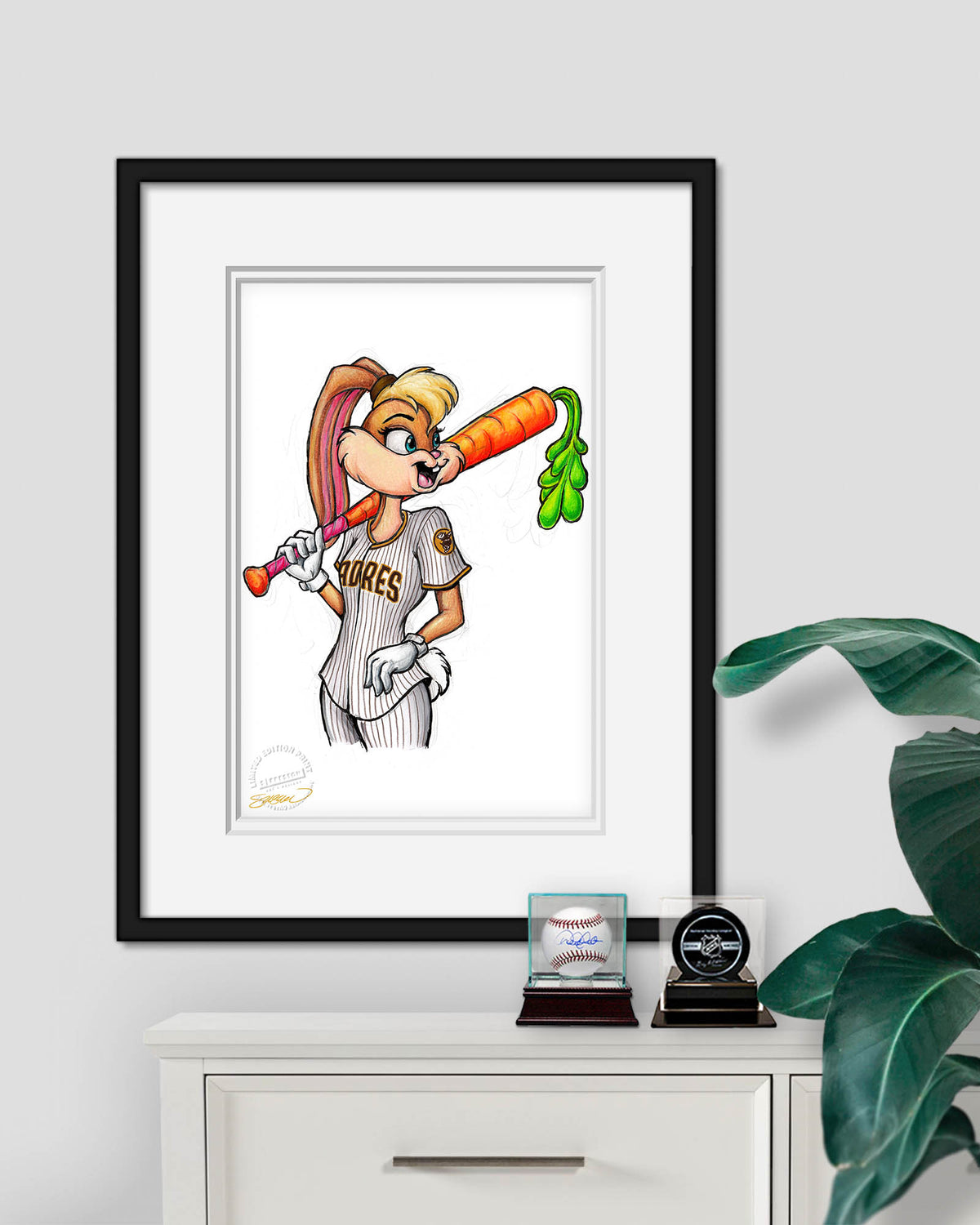 Lola Bunny x MLB Padres Limited Edition Art Print