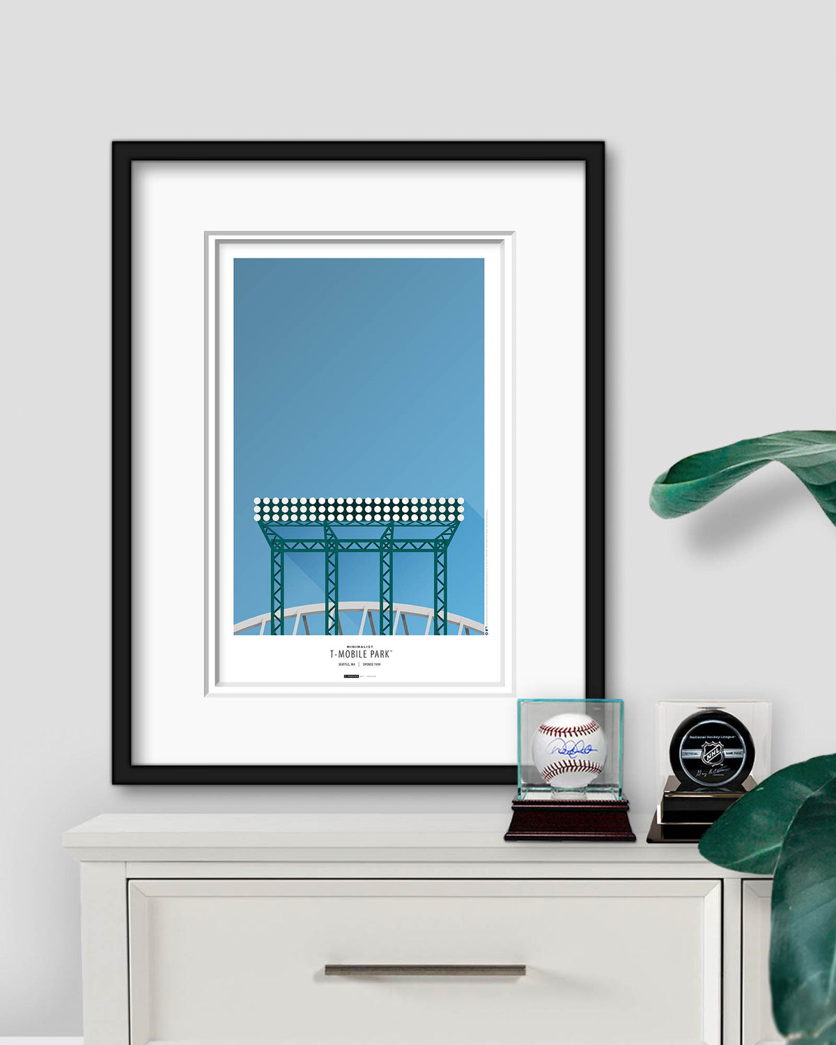 Minimalist T-Mobile Park Art Print (Floodlights)
