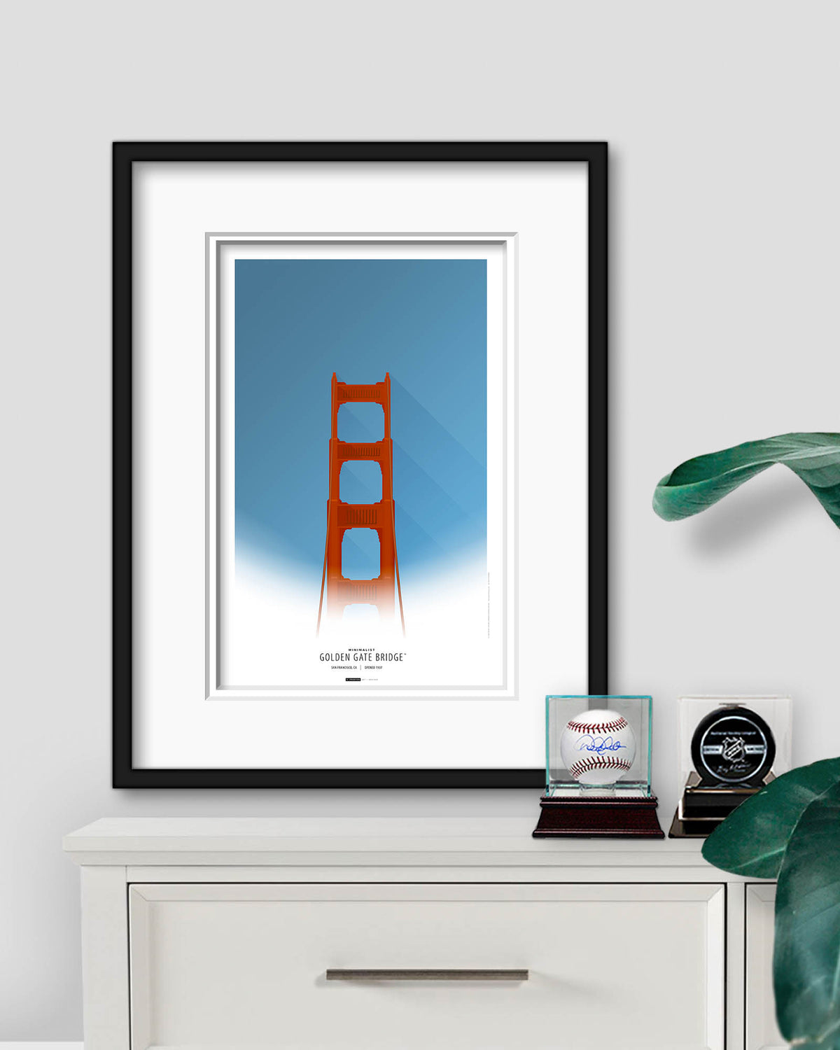 Minimalist Golden Gate Bridge - San Francisco