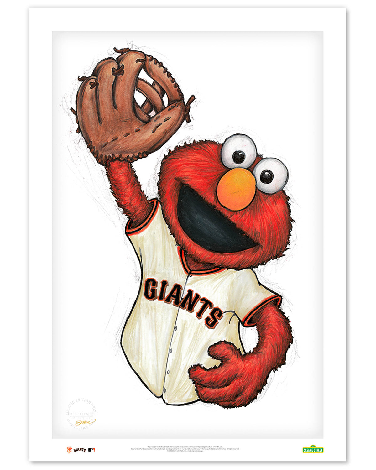 ELMO x MLB Giants Limited Edition Art Print
