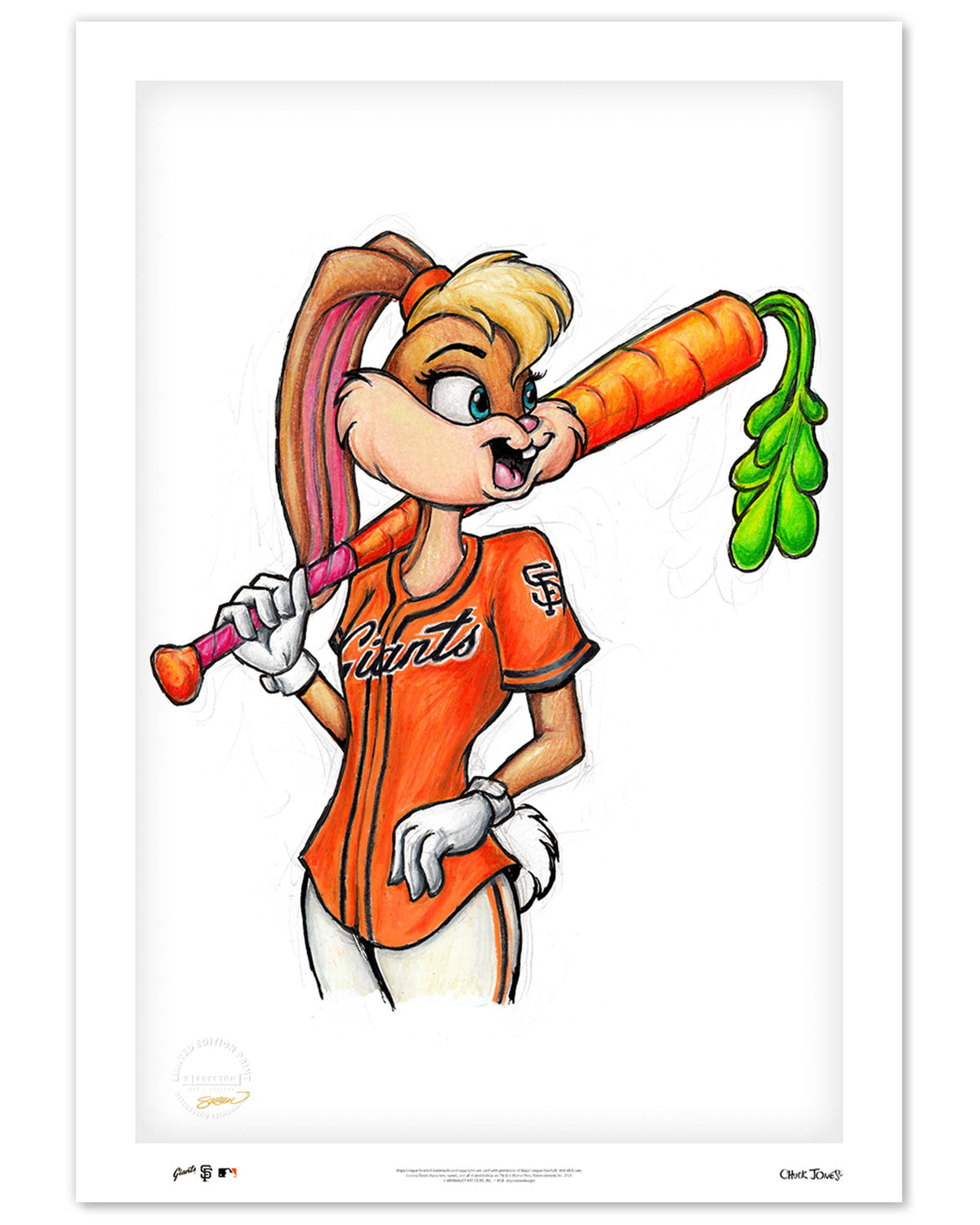 Lola Bunny x MLB Giants Limited Edition Art Print
