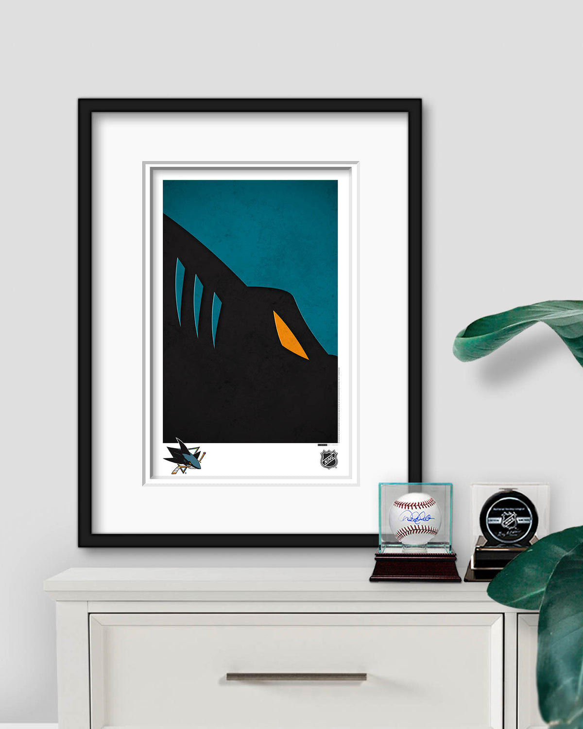 Minimalist Logo - San Jose Sharks Art Print