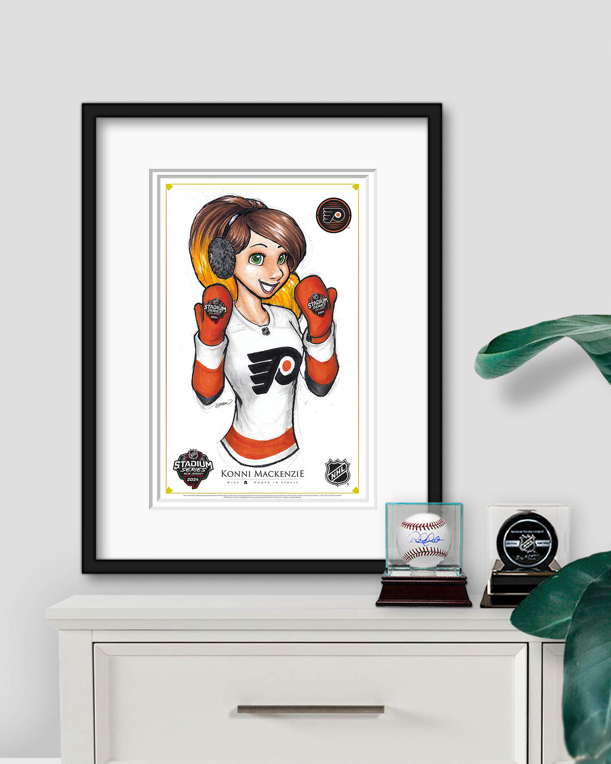 WinS® NHL Konni Mackenzie 2024 Stadium Series Philadelphia Flyers Poster Print