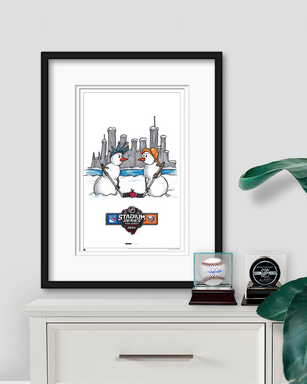 2024 NHL Stadium Series Sketch Limited Edition Art Prints - NYR vs NYI