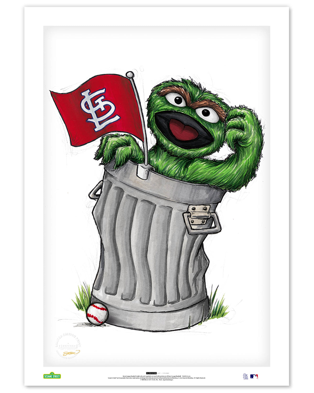 Oscar Rep Your Colours x MLB Cardinals Limited Edition Art Print