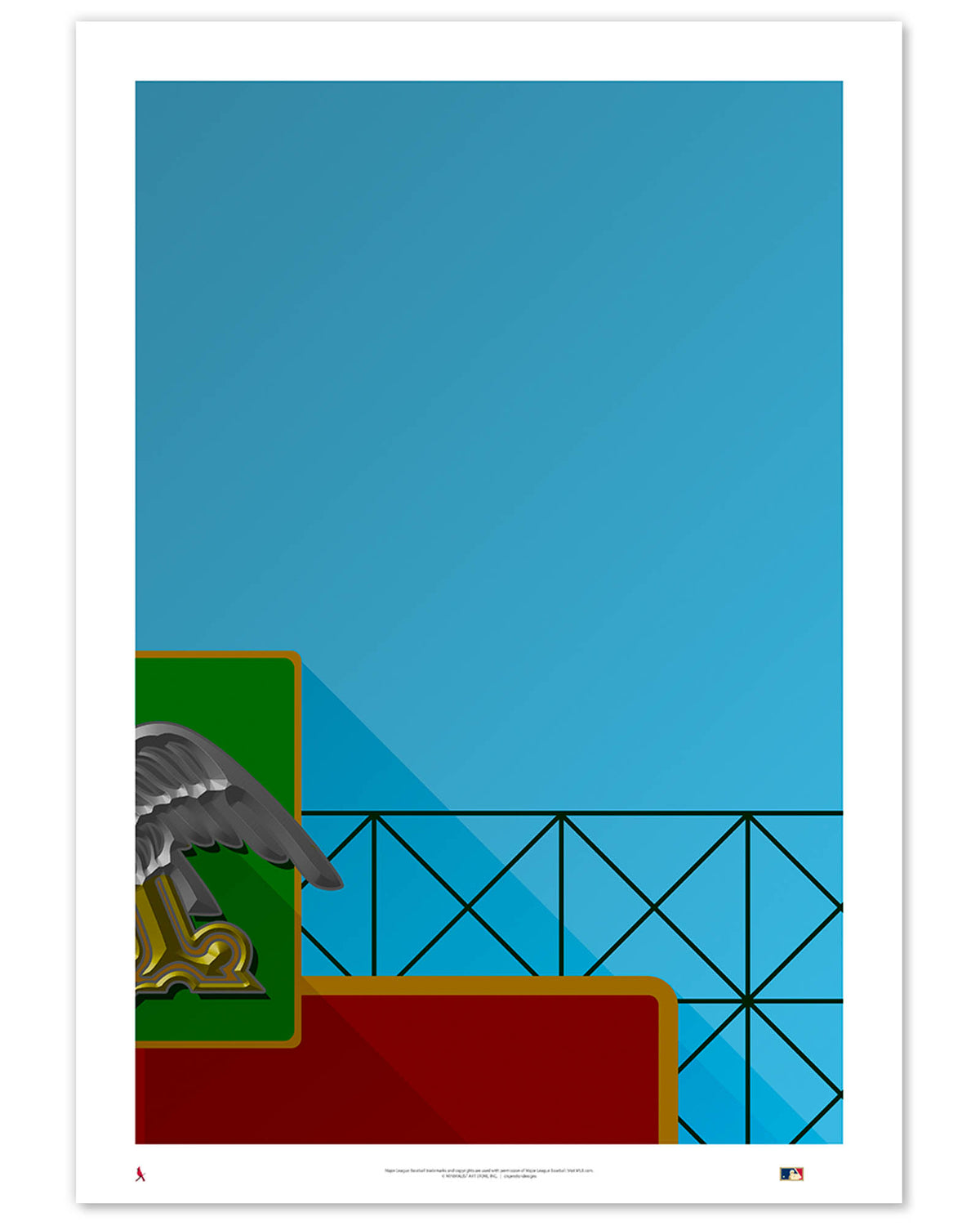 Minimalist Sportsman's Park Art Print