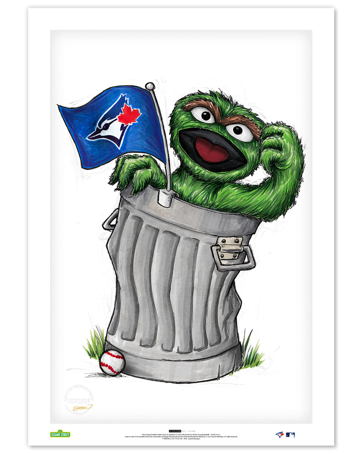 Oscar Rep Your Colours x MLB Blue Jays Limited Edition Art Print