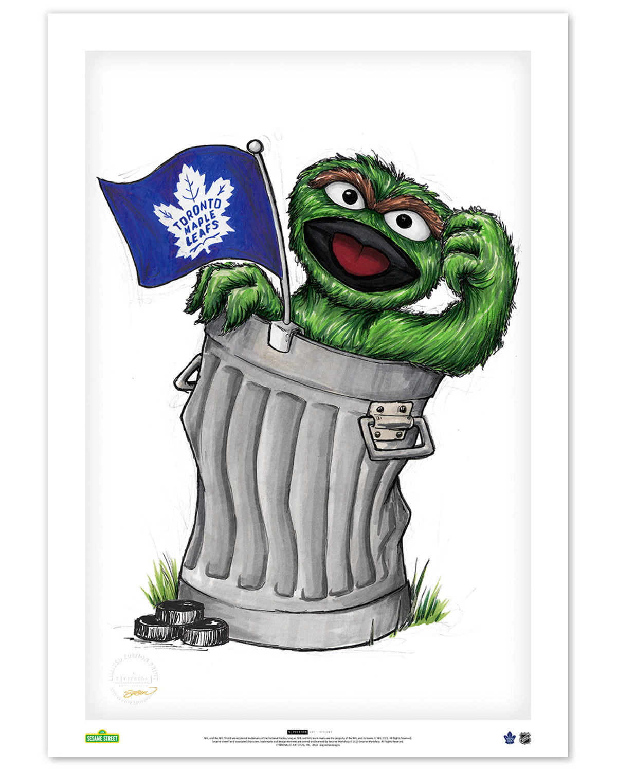 Oscar Rep Your Colours x NHL Maple Leafs Limited Edition Art Print