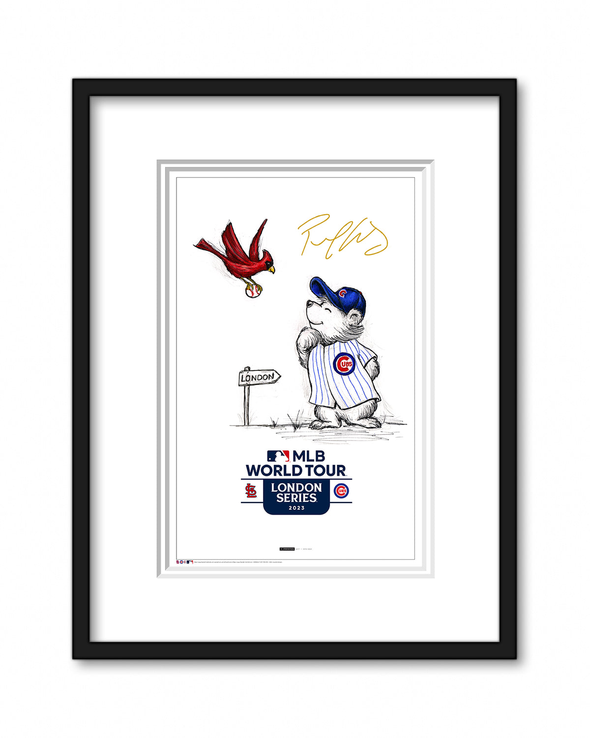 2023 MLB London Series Sketch Limited Edition Art Prints