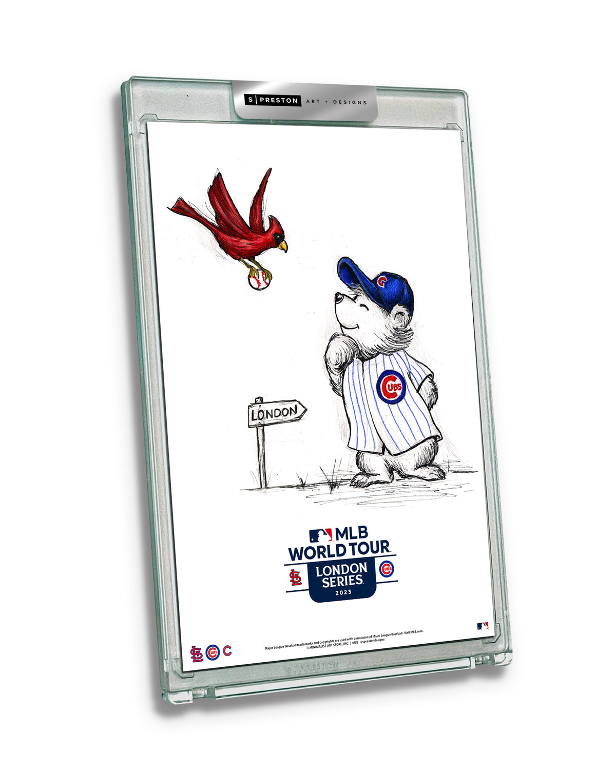 2023 MLB London Series Sketch Art Card Slab (Sold Out)