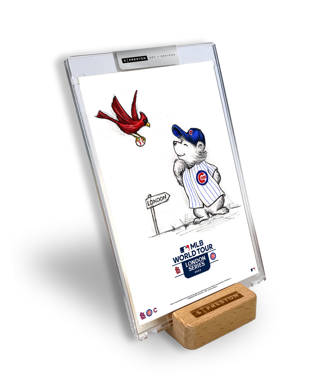 2023 MLB London Series Sketch Art Card Slab (Sold Out)