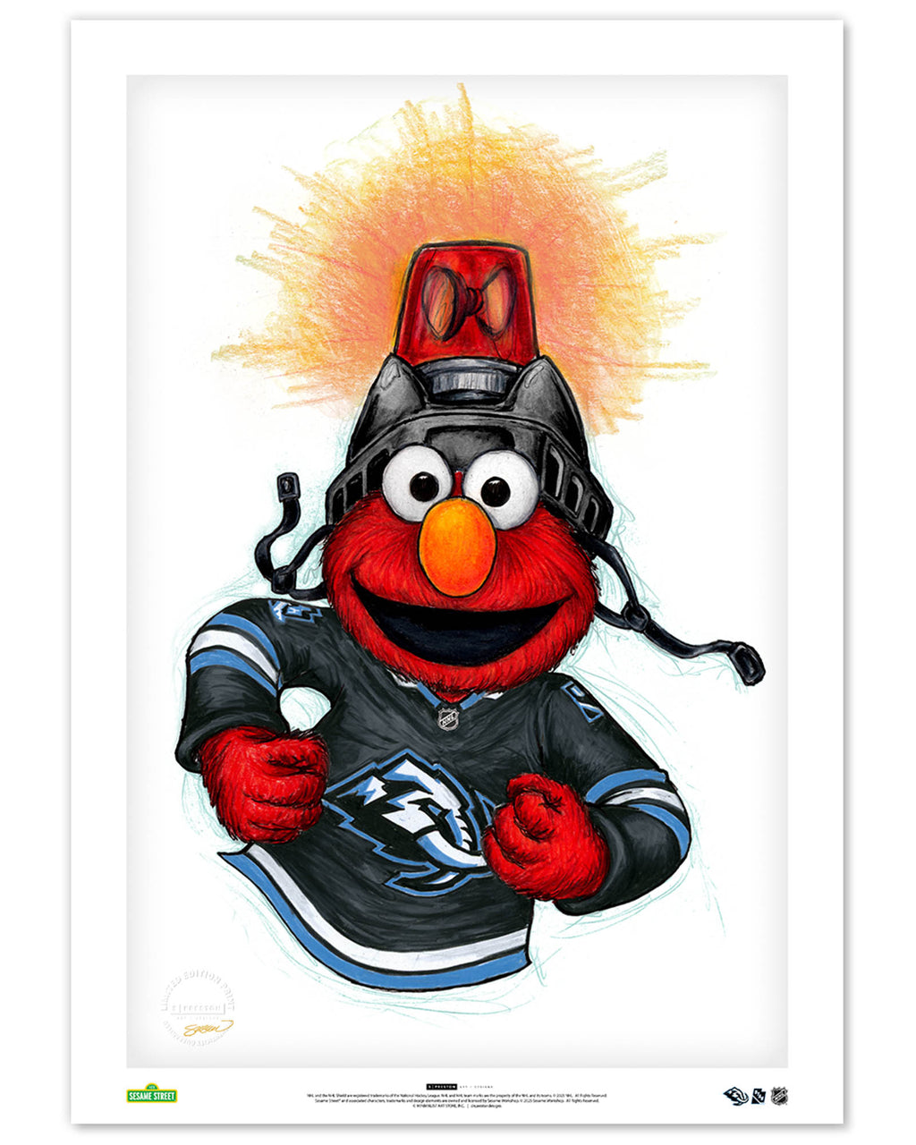 Elmo Loves Goals x Utah Mammoth | Sesame Street NHL – S. Preston Art ...