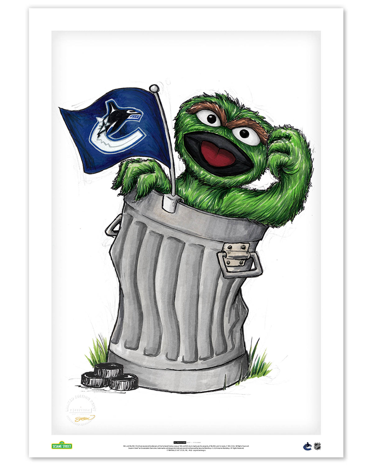 Oscar Rep Your Colours x NHL Canucks Limited Edition Art Print