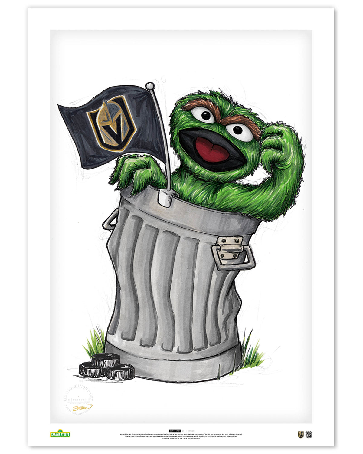 Oscar Rep Your Colours x NHL Golden Knights Limited Edition Art Print