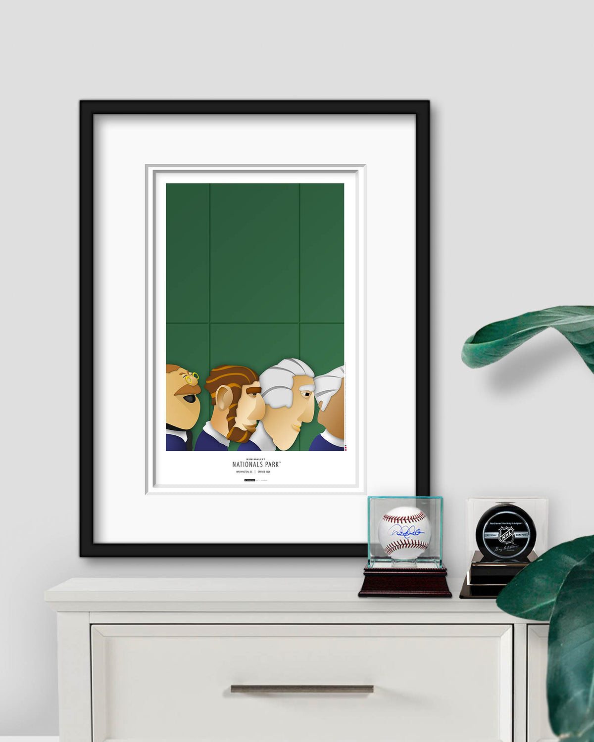 Minimalist Nationals Park Art Print