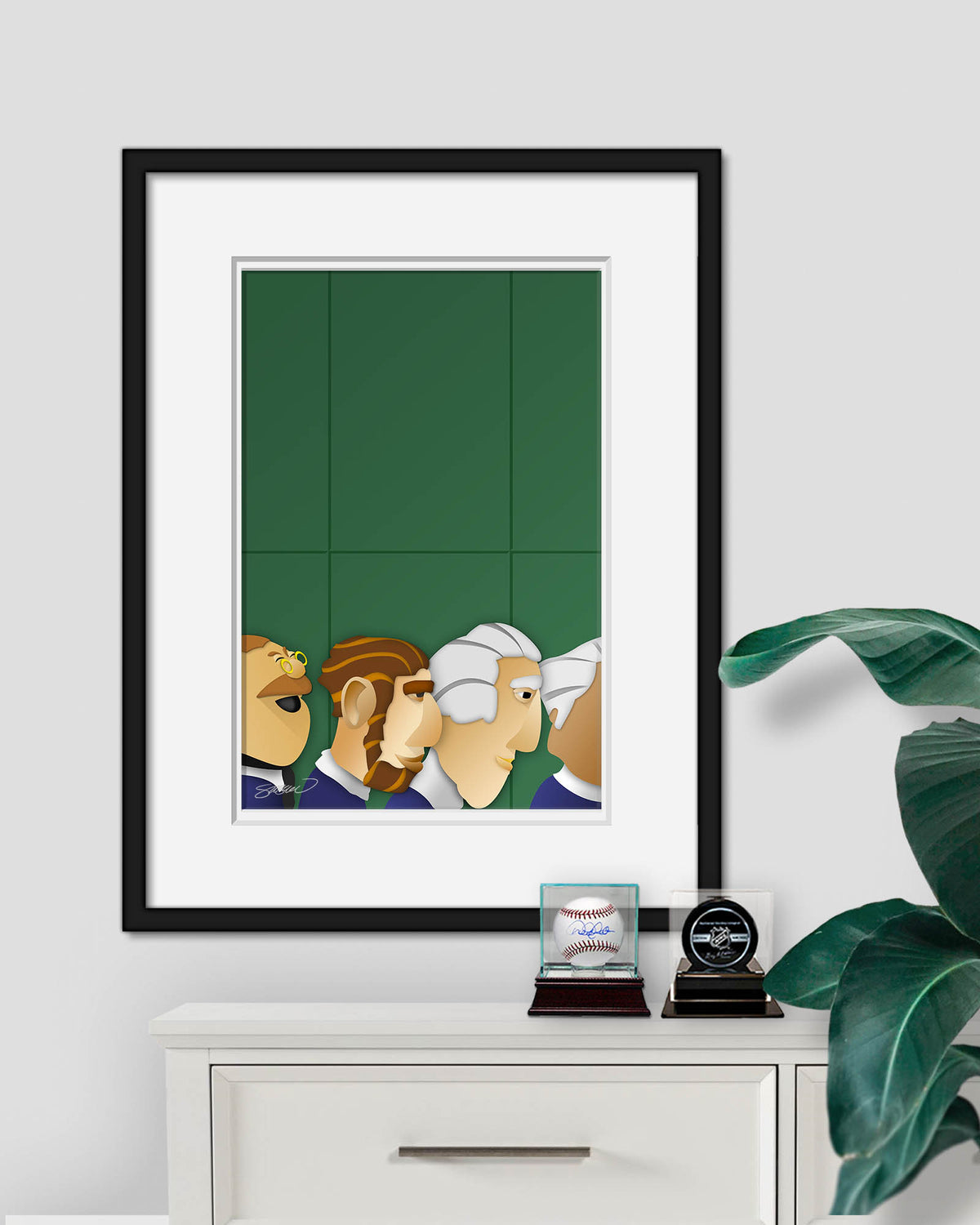 Minimalist Nationals Park Art Print