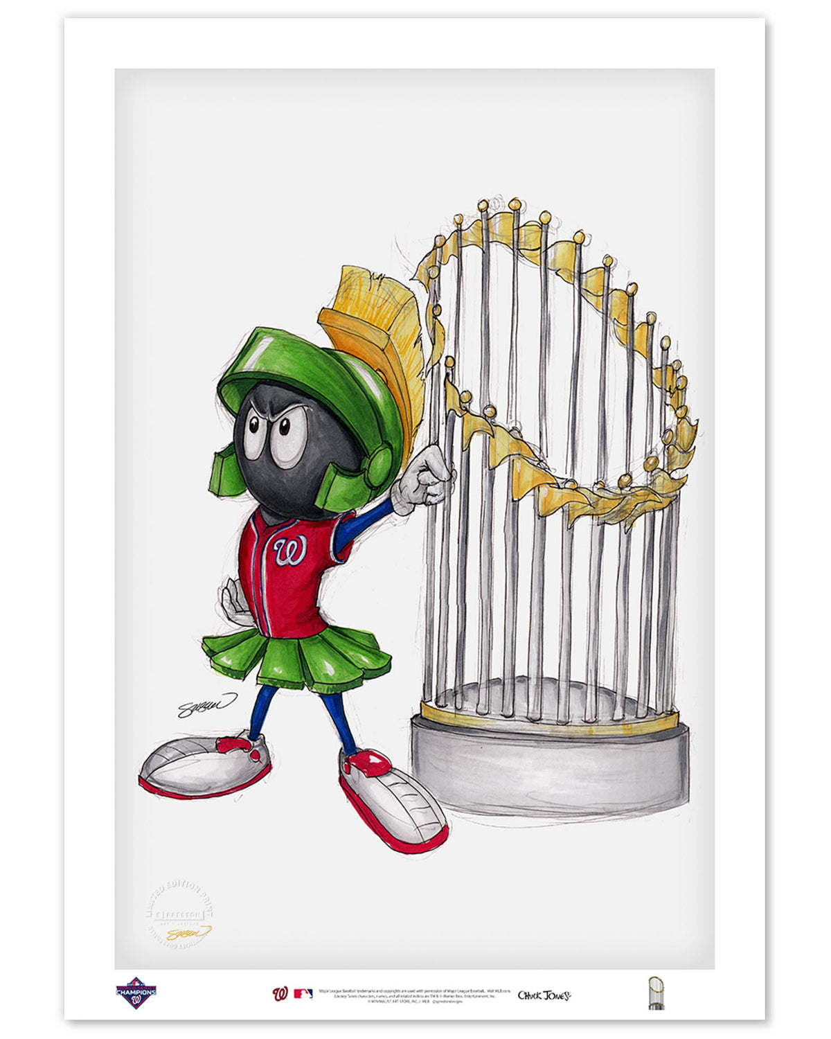 World Series Marvin The Martian 2019 Limited Edition Art Print