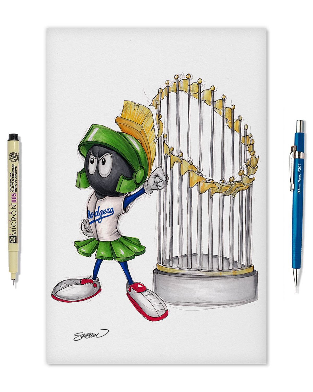 World Series Marvin The Martian 2024 Limited Edition Art Print