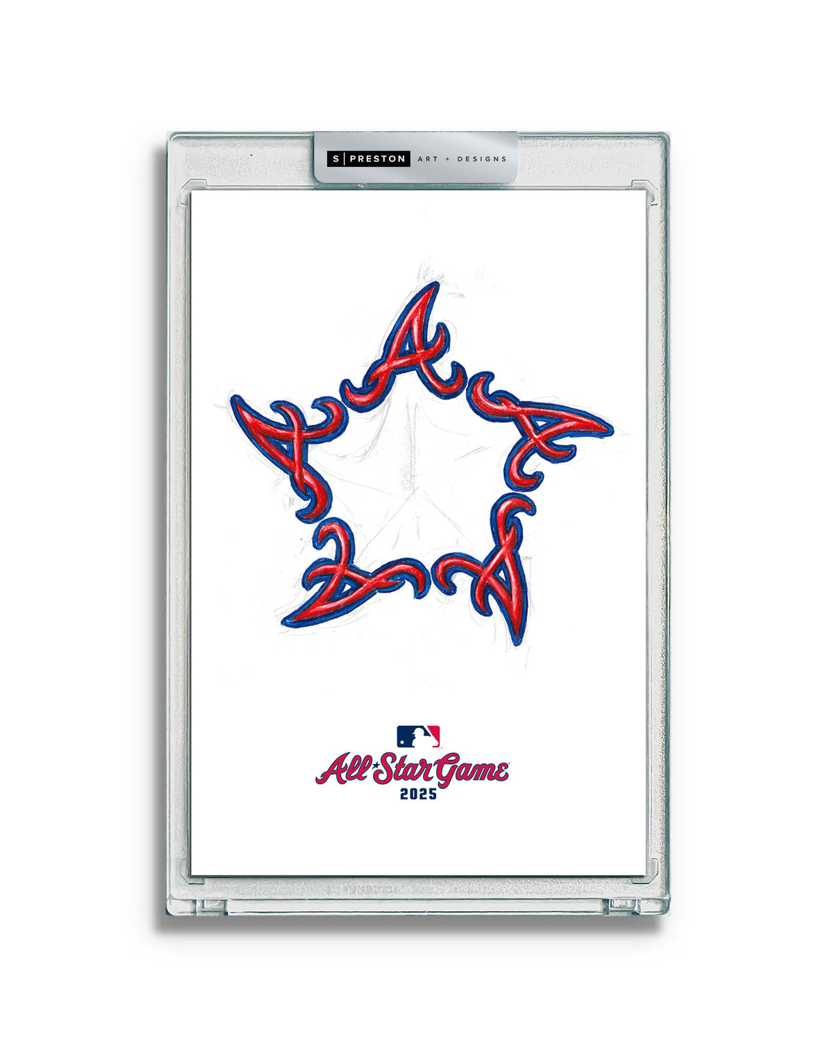 2025 MLB All-Star Game Sketch Art Card Slab