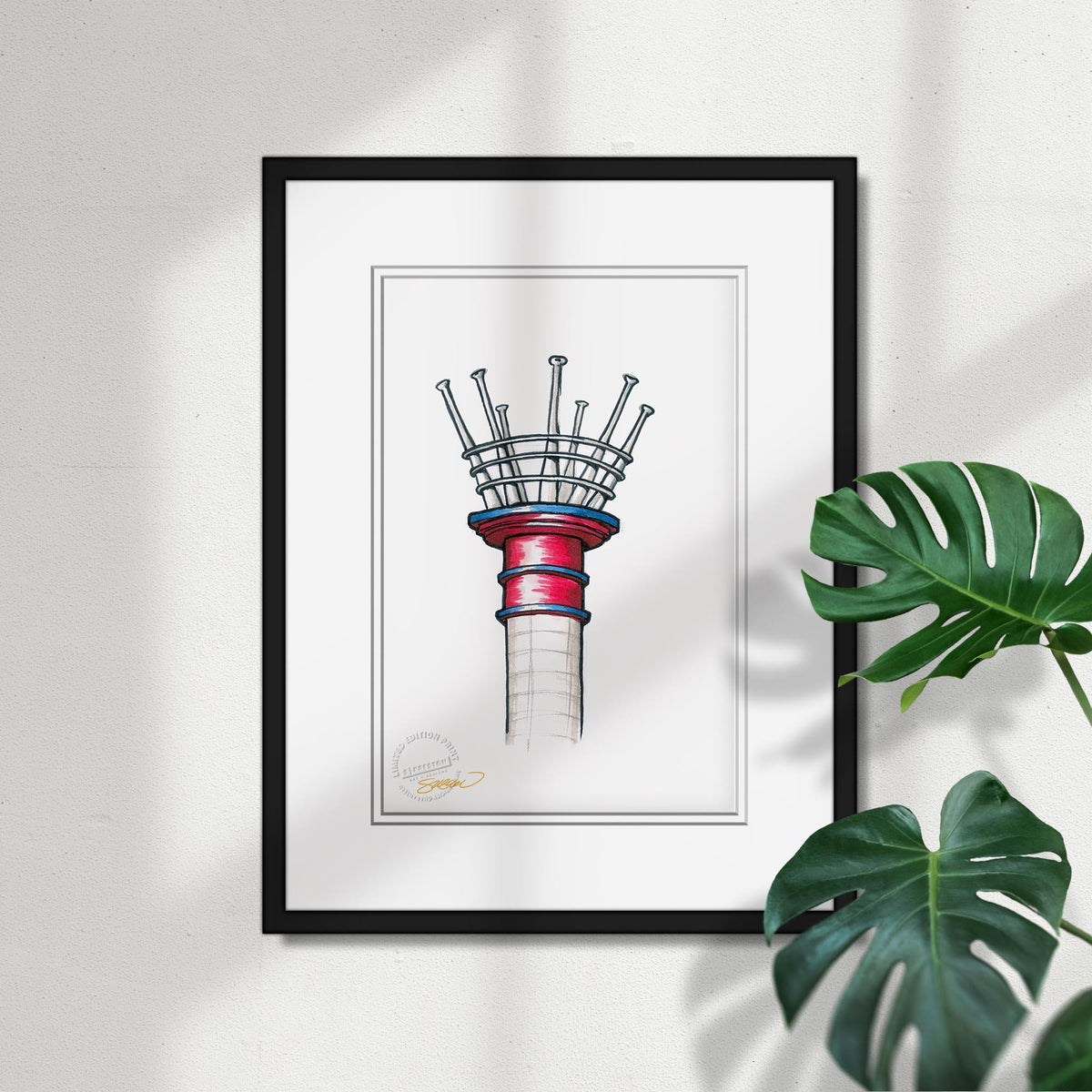 Great American Ball Park Ink Sketch Limited Edition Art Print