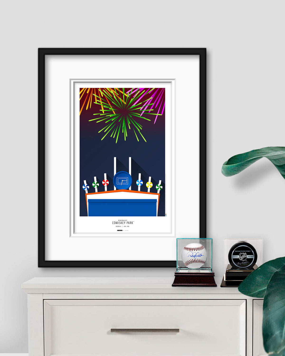 Minimalist Comiskey Park Art Print