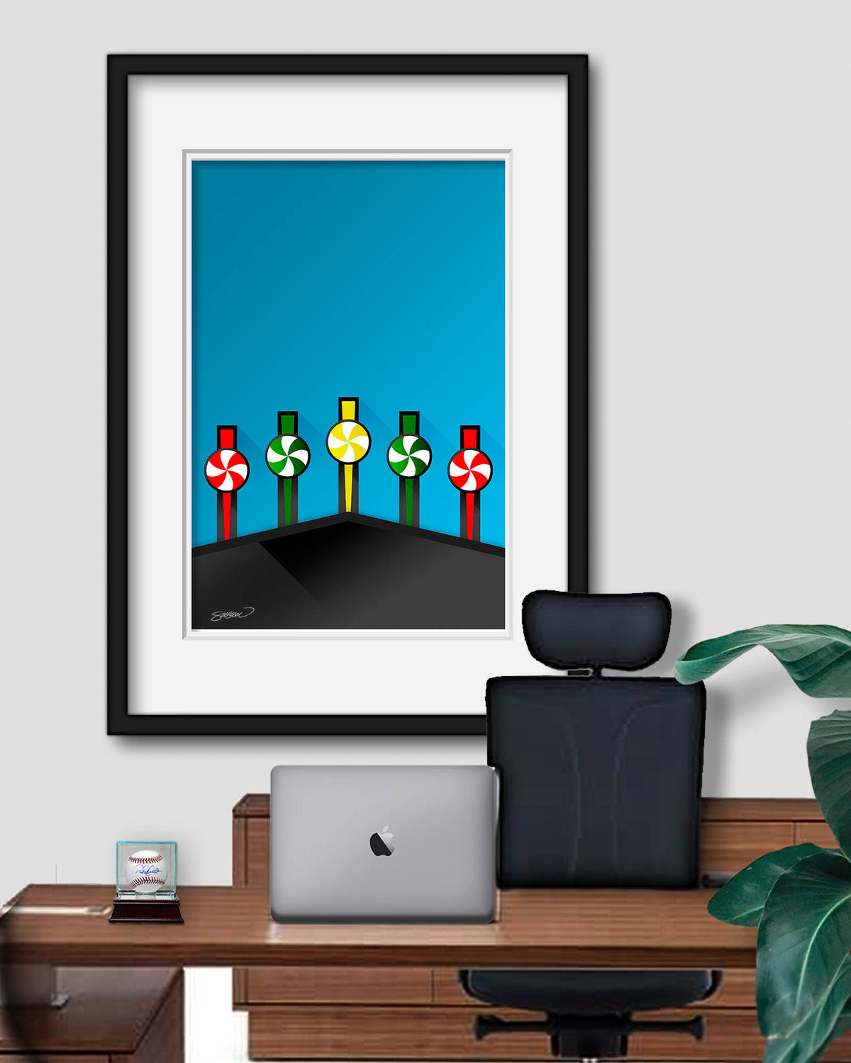 Minimalist Guaranteed Rate Field Art Print