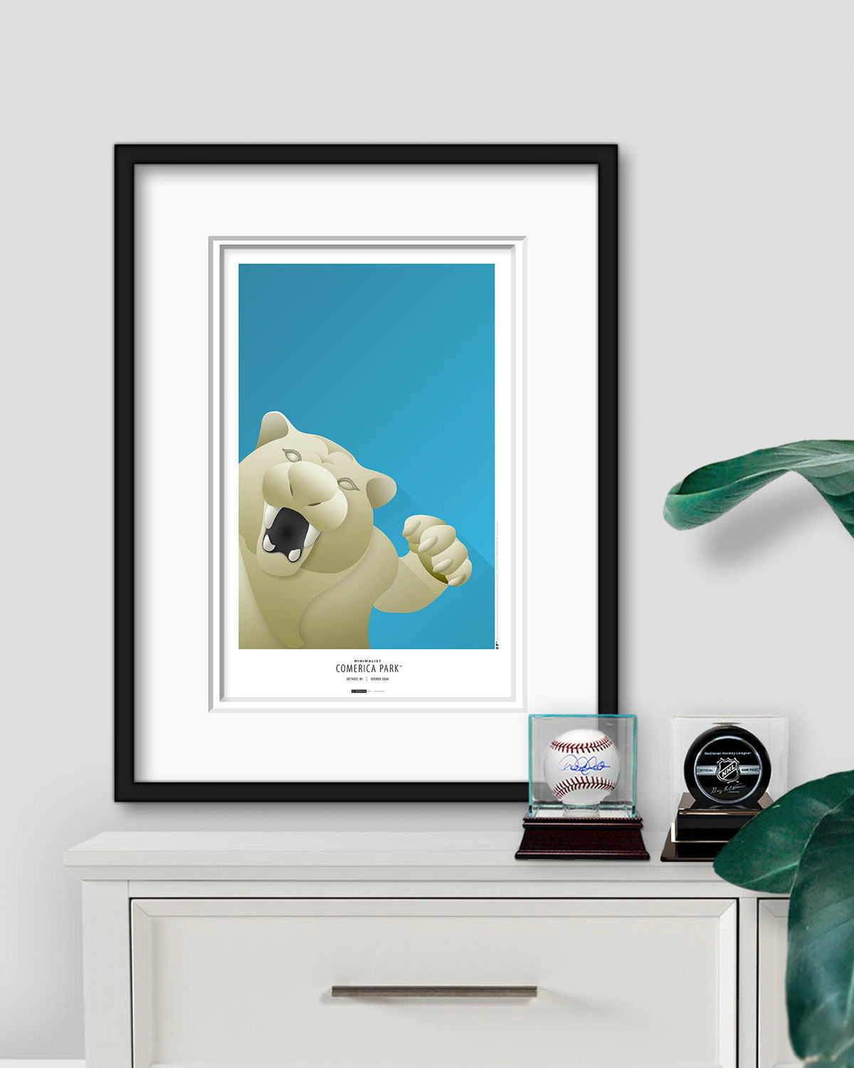 Minimalist Comerica Park Art Print