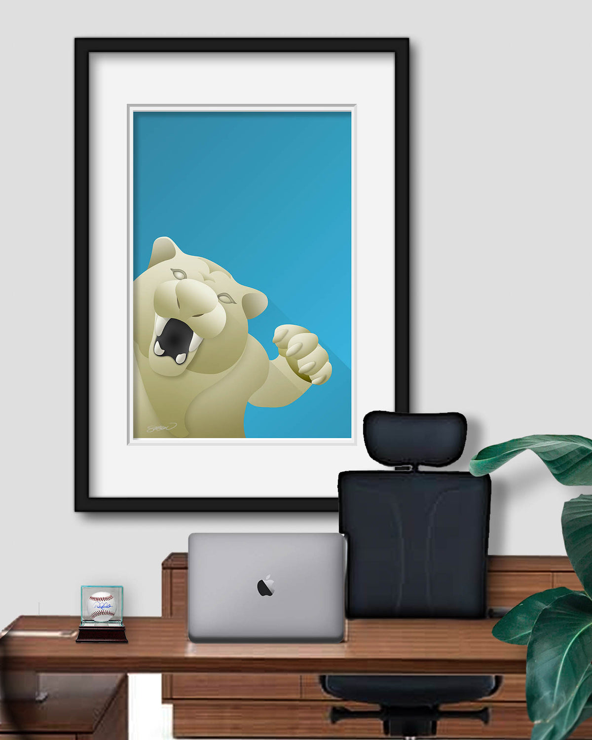 Minimalist Comerica Park Art Print