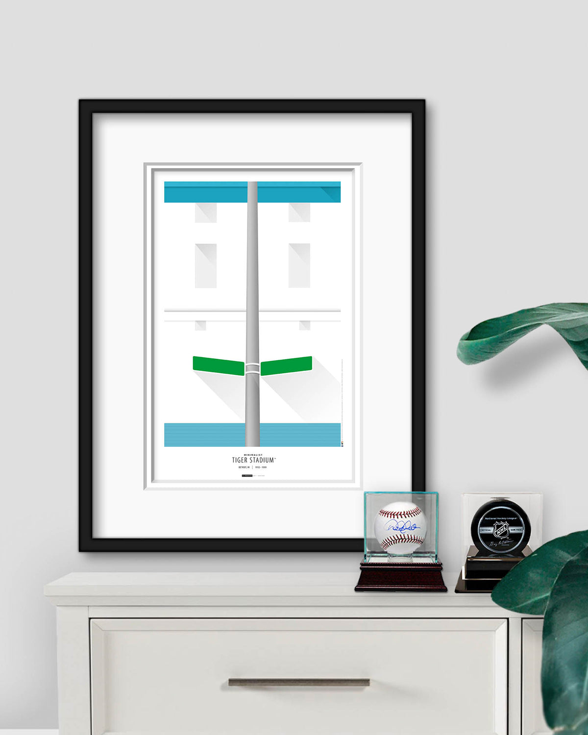 Minimalist Tiger Stadium Art Print