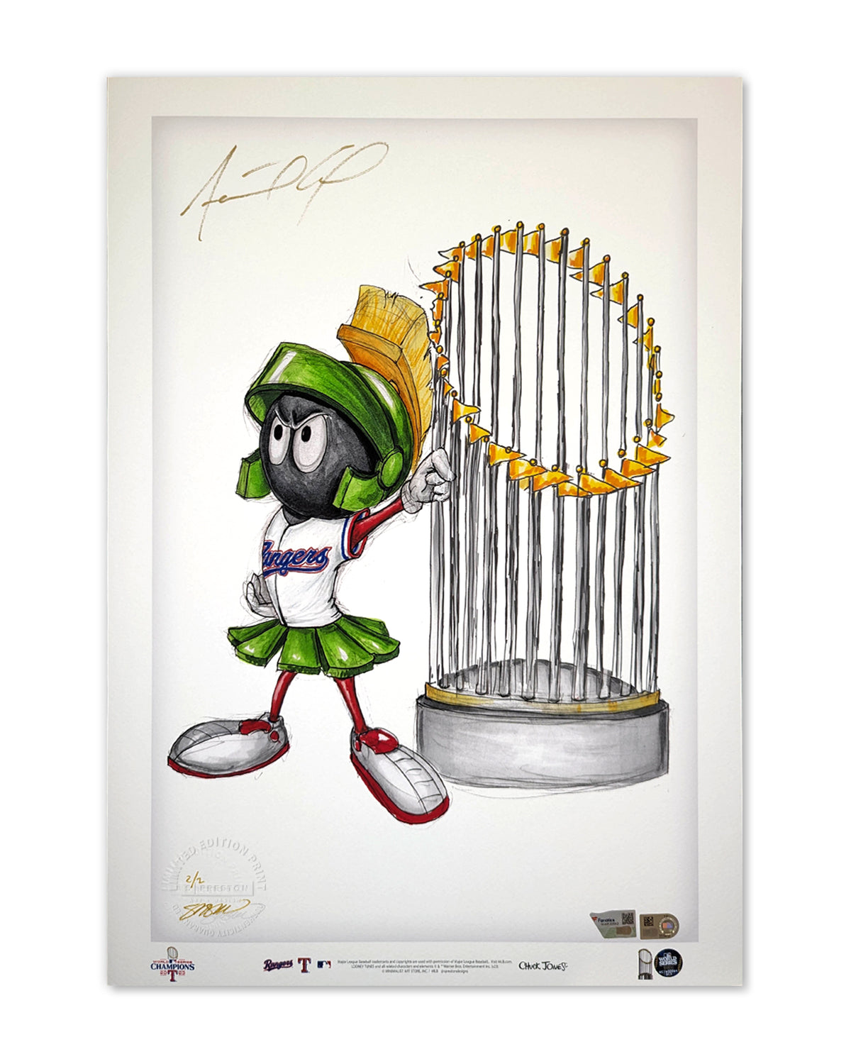 Minimalist 2023 World Series Marvin the Martian
