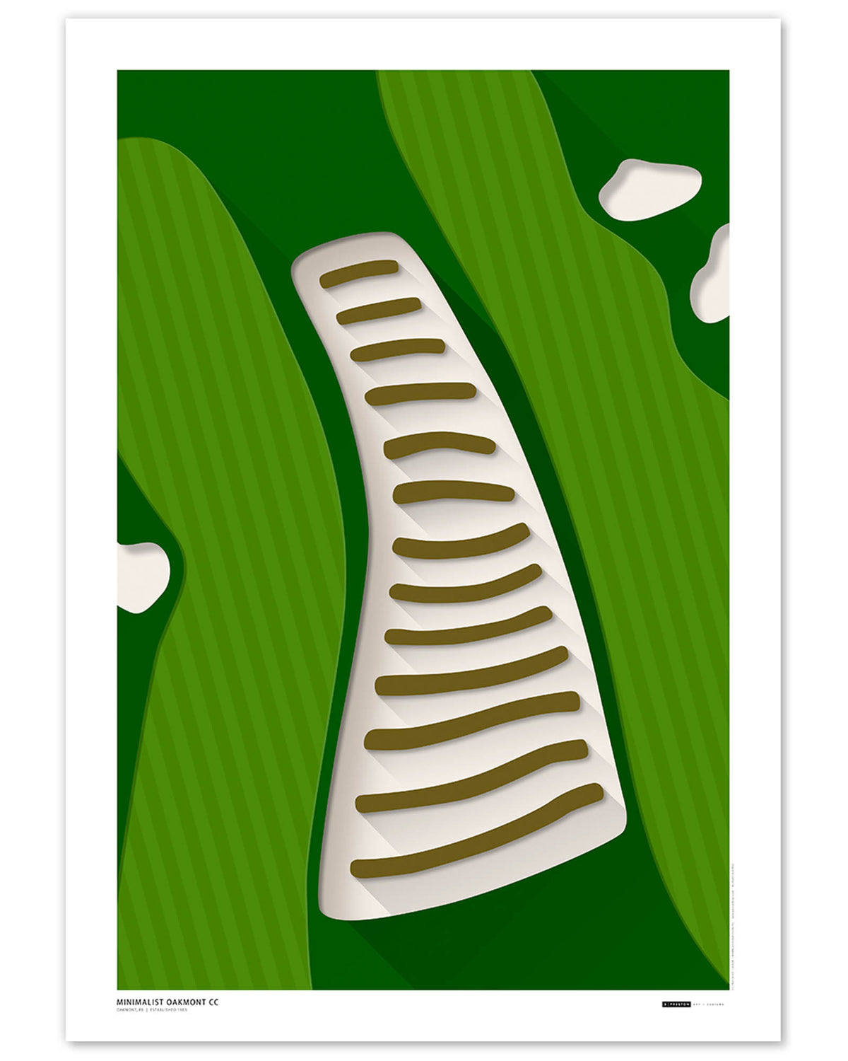 Minimalist Oakmont Country Club Art Print