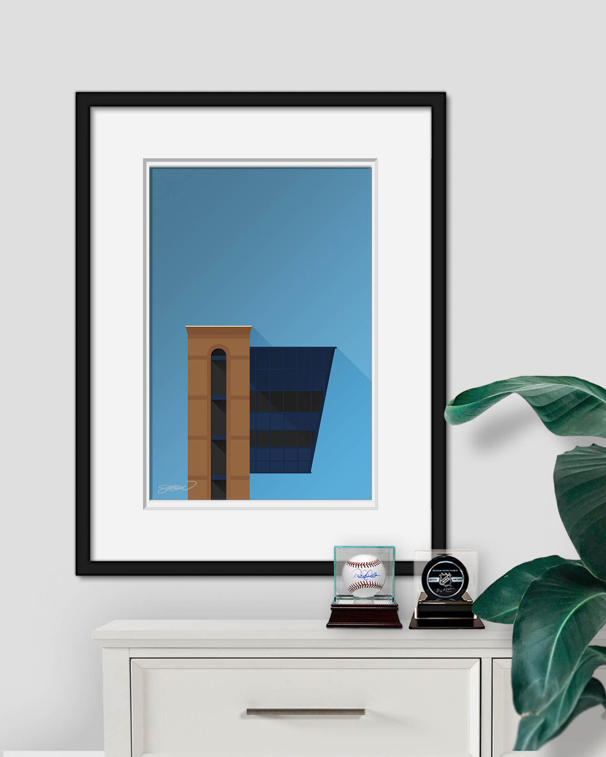 Minimalist Michigan Stadium (Pressbox)