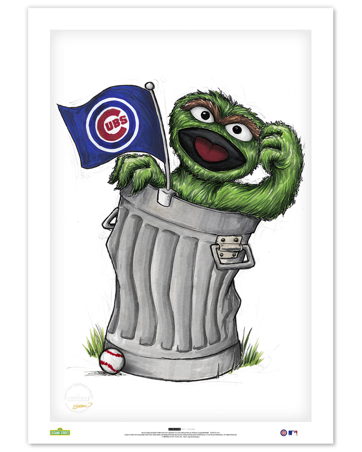 Oscar Rep Your Colours x MLB Cubs Limited Edition Art Print