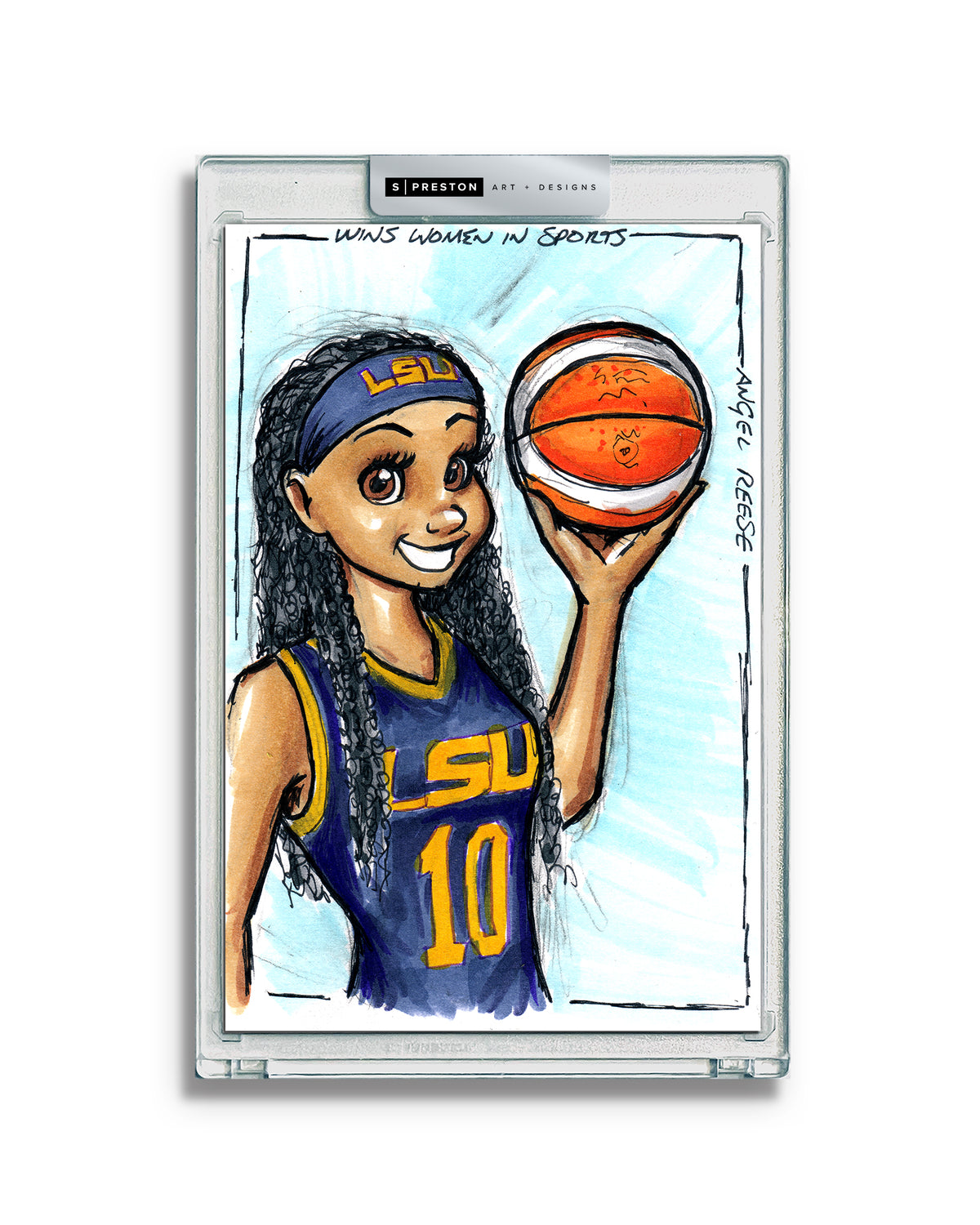 WinS® Every Day Angel Reese Original Art Card Slab 2023-07-03