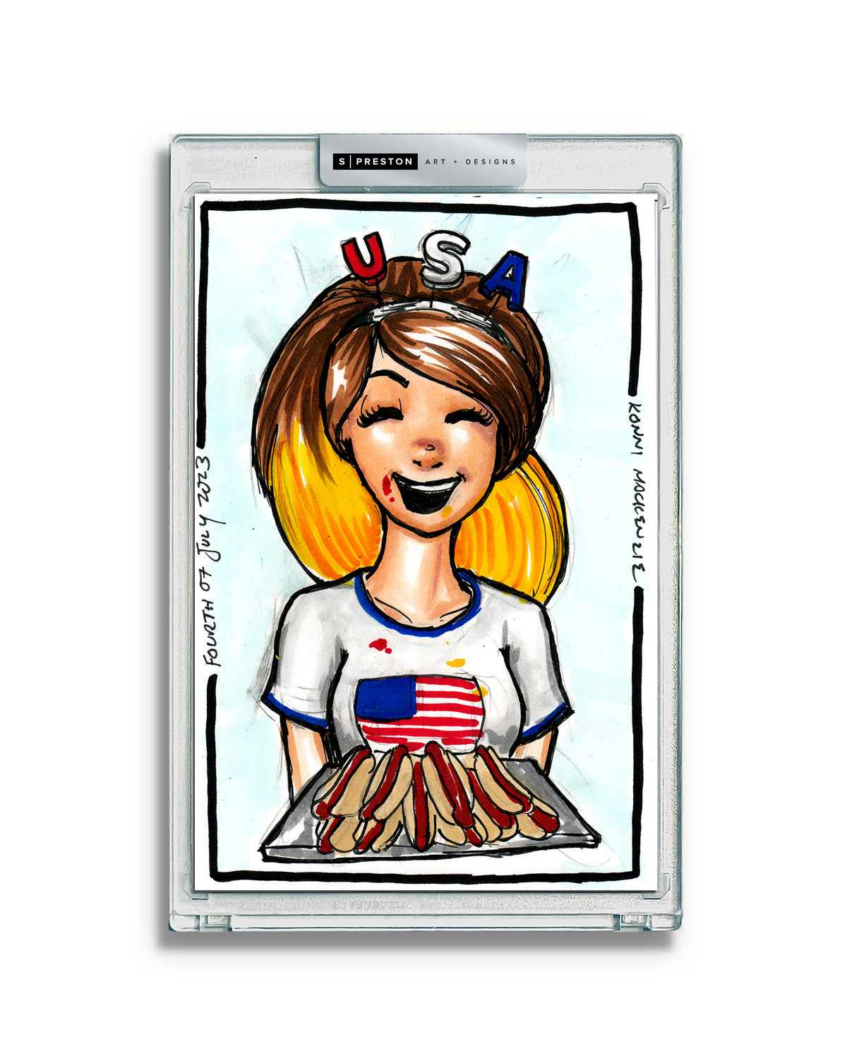 WinS® Every Day Konni Mackenzie Original Art Card Slab 2023-07-04