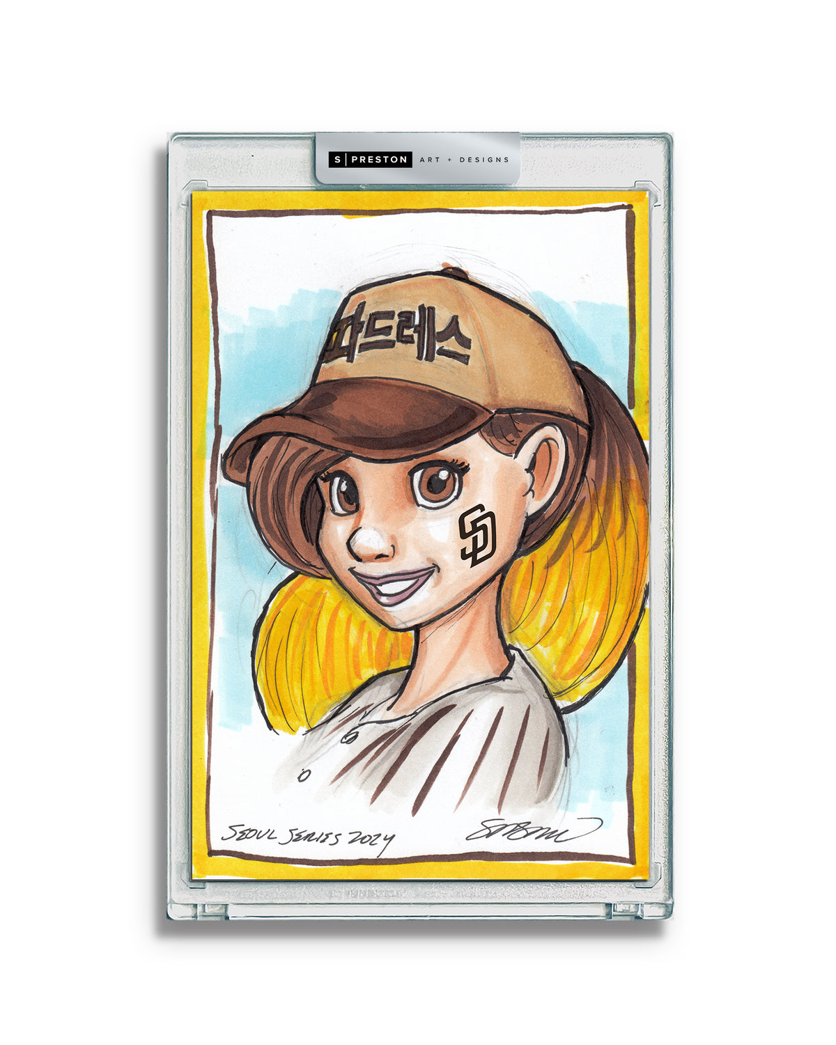 WinS® Every Day Konni Mackenzie Original Art Card Slab 2024-03-20 Seoul Padres