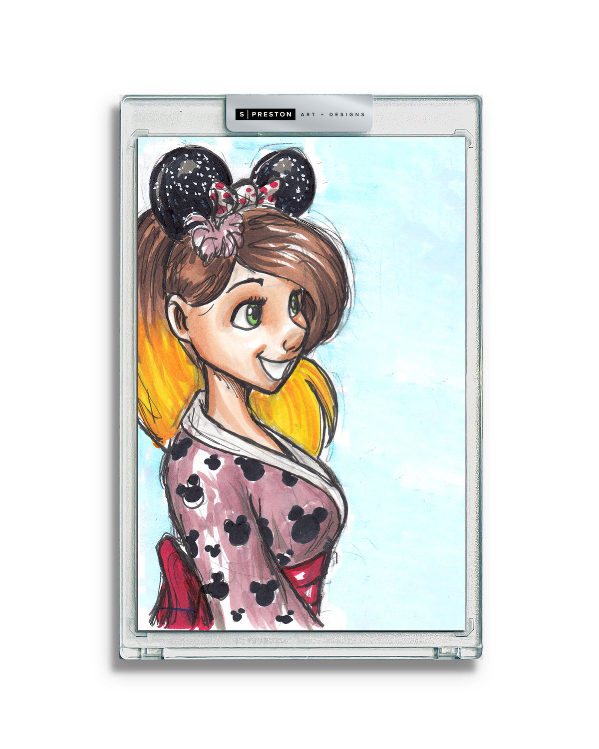 WinS® Every Day Konni Mackenzie Original Art Card Slab 2024-03-23 - Tokyo Disneyland