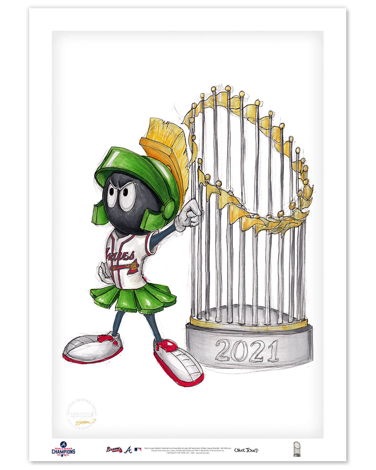World Series Marvin The Martian 2021 Limited Edition Art Print