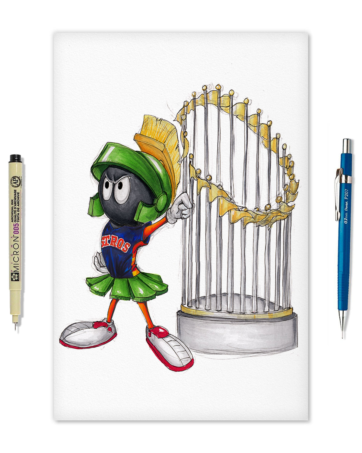 World Series Marvin the Martian 2022 Masterworks Original Art