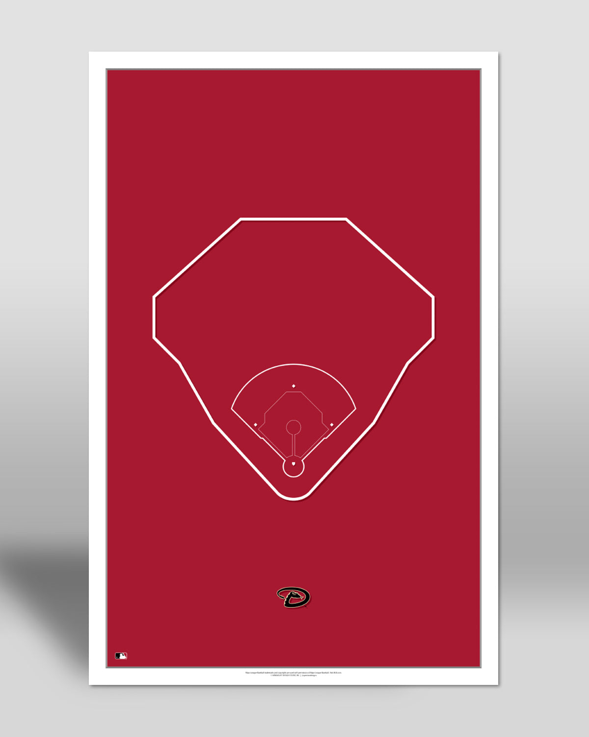 MLB Outline Ballpark - Chase Field - Arizona Diamondbacks – S