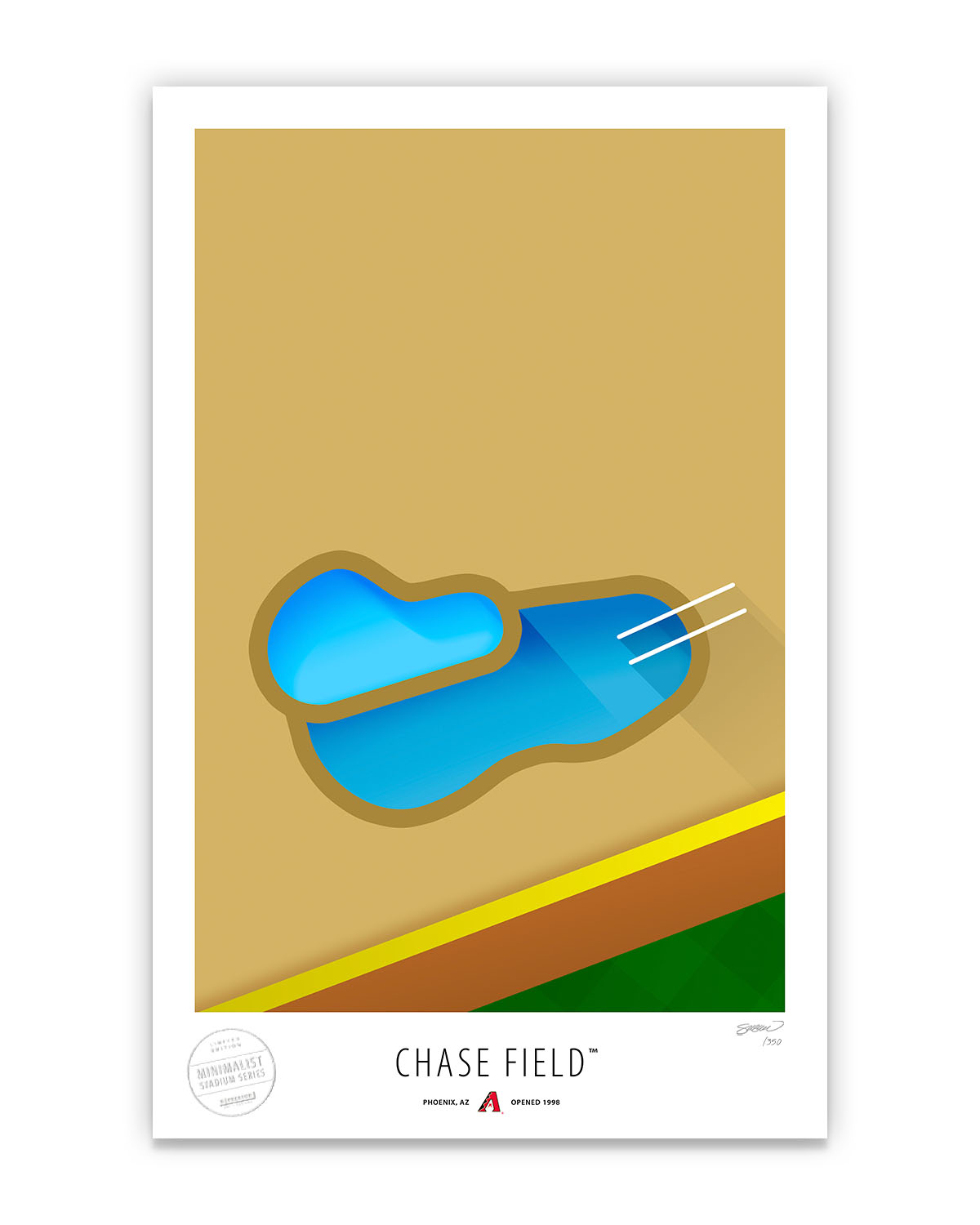 Minimalist Chase Field Art Print