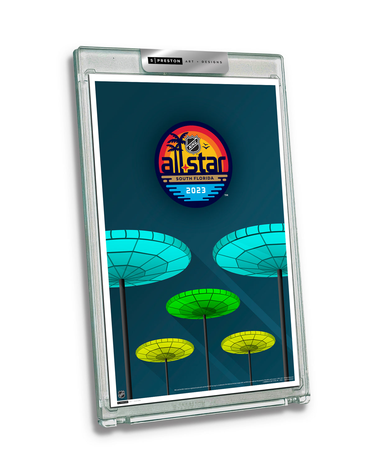 2023 NHL All-Star Game Minimalist FLA Live Arena Limited Edition Art Card Slab