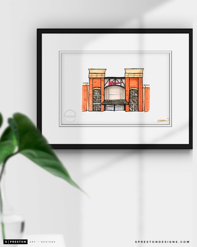 Truist Park Ink Sketch - Atlanta Braves - by S. Preston