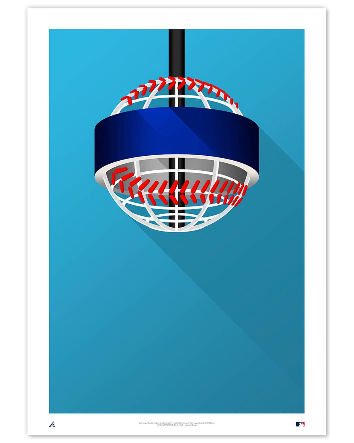 Minimalist Truist Park Art Print