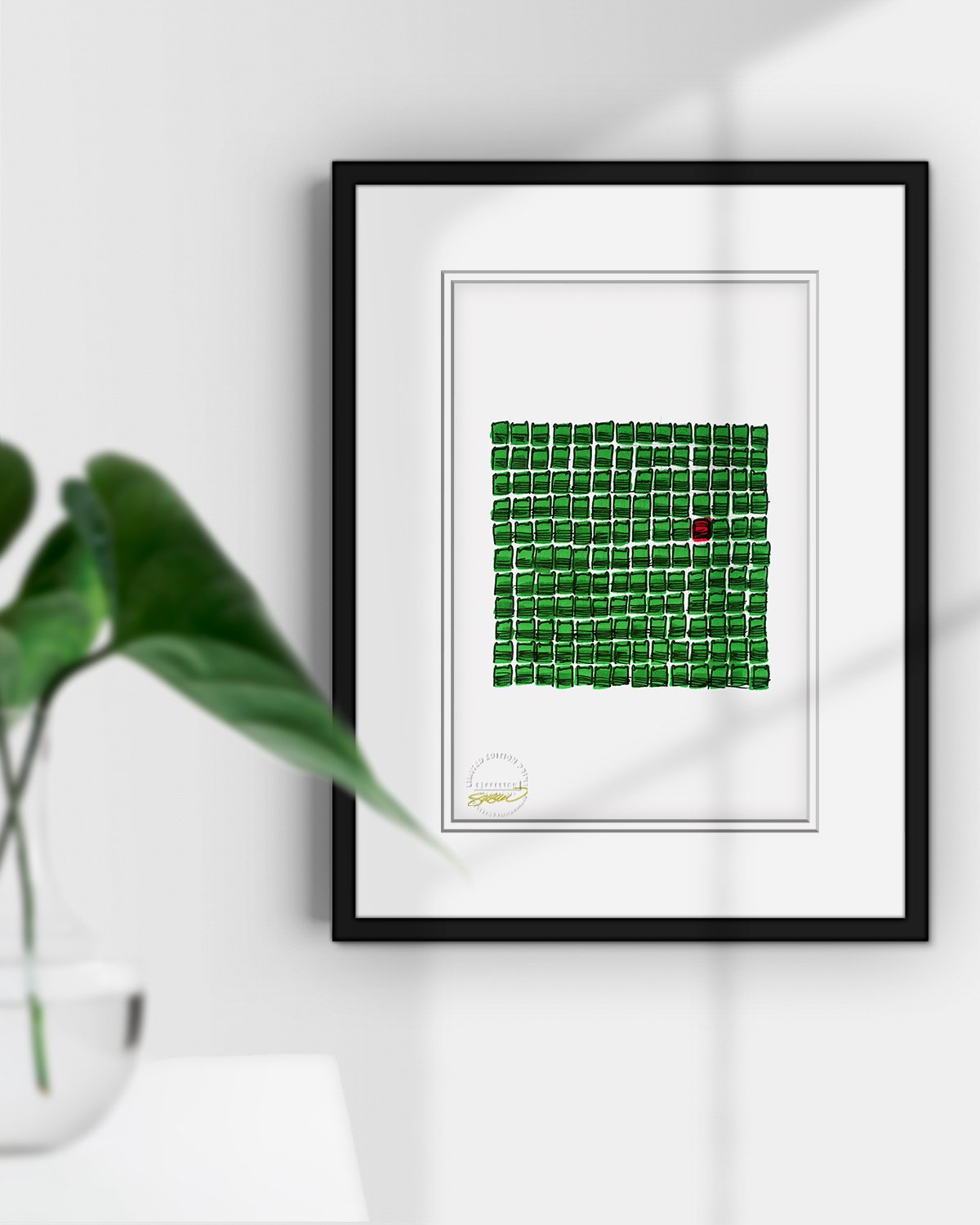 Fenway Park Ink Sketch - Boston Red Sox - by S. Preston