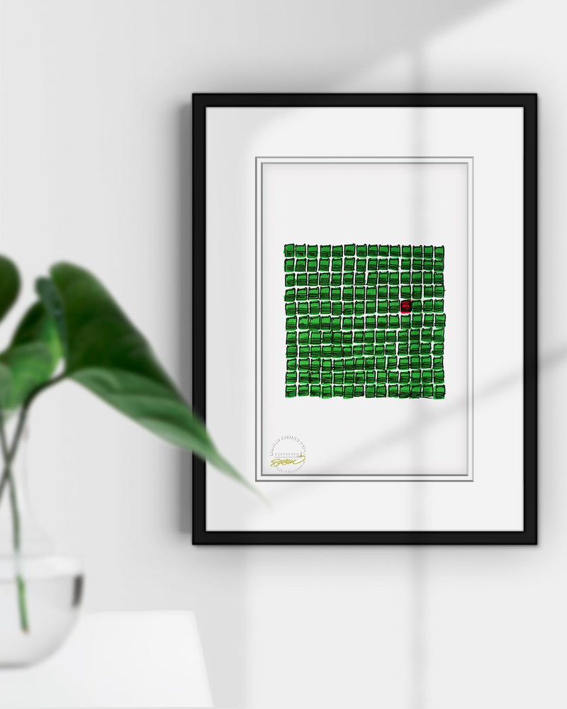 Fenway Park Ink Sketch - Boston Red Sox - by S. Preston