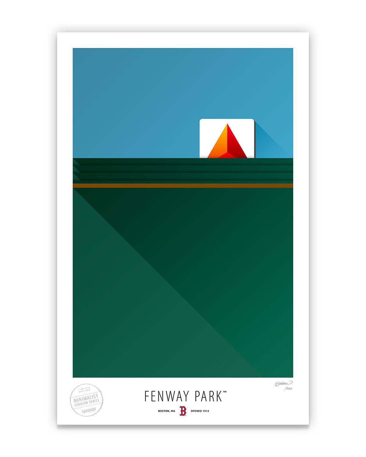 Minimalist Fenway Park Art Print