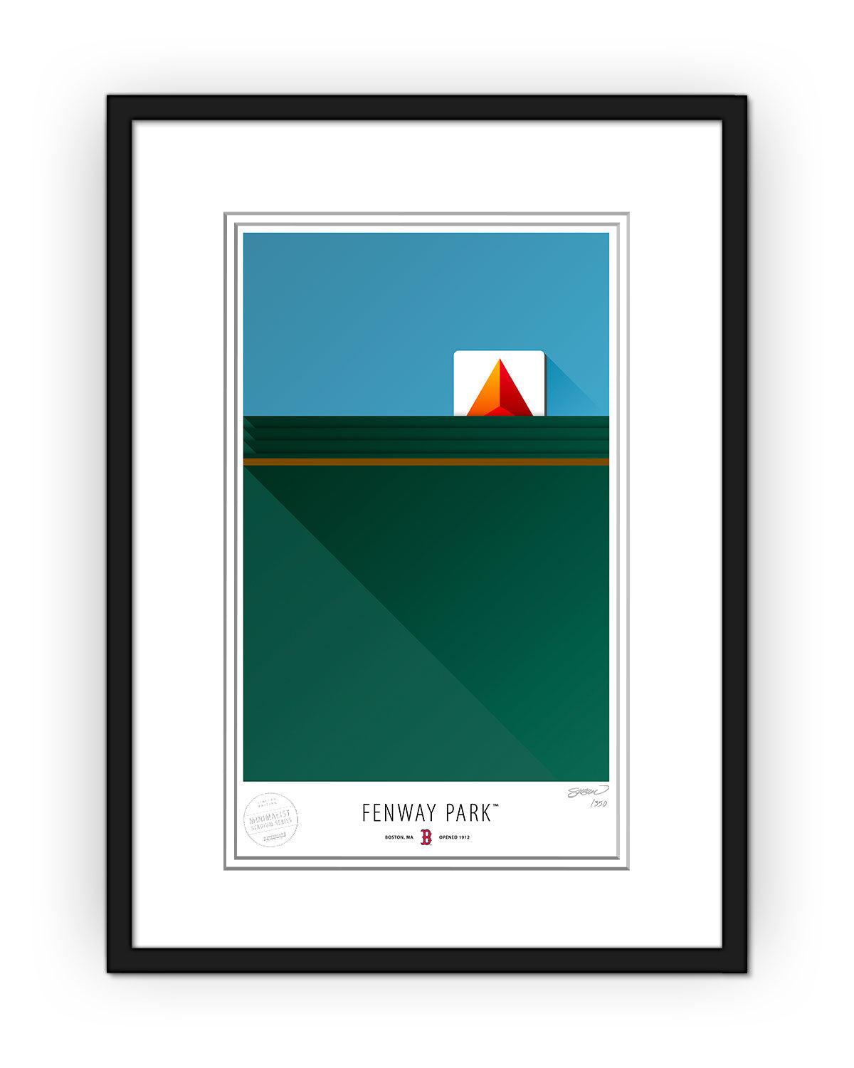 Minimalist Fenway Park Art Print